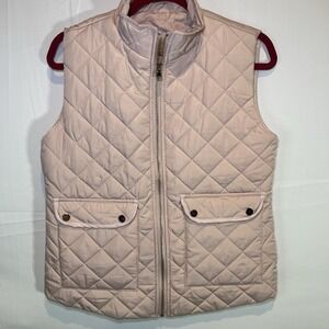 Royal Standard Pink Quilted Vest Woman's Size Small Puffy Warm preppy Pretty Zip